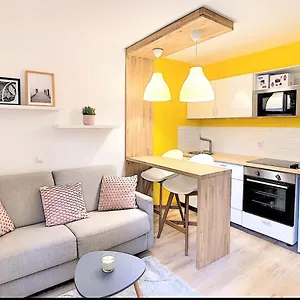 Centre Saint-gervais Jaune Moderne Proche Télécabine 2 Pers Apartamento